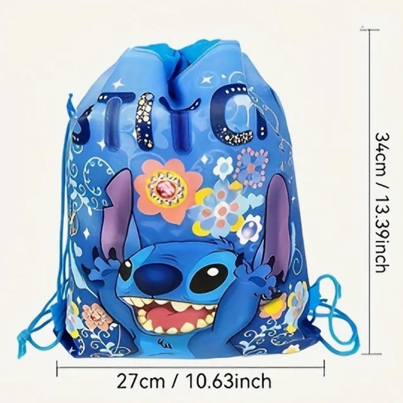 Stitch Drawstring Backpack NEW One - Picture 2 of 3